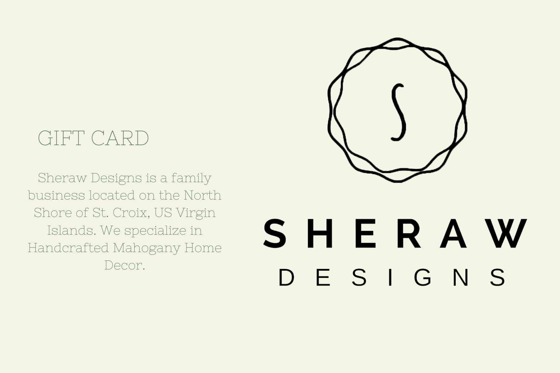 Gift Card - Sheraw Designs